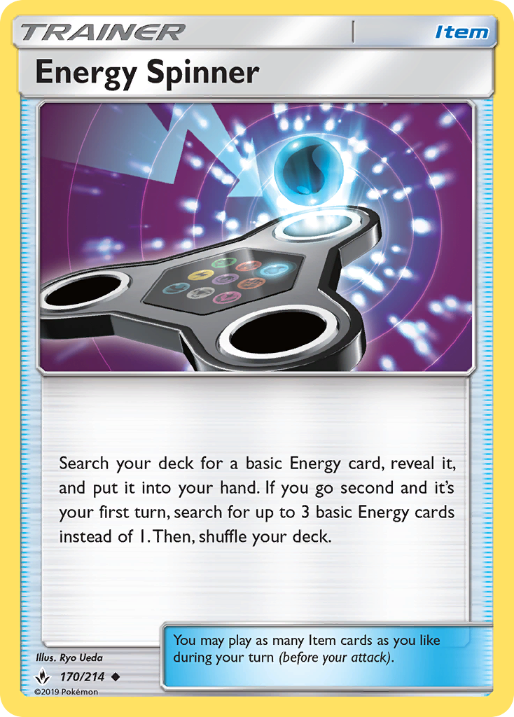 Energy Spinner (170/214) [Sun & Moon: Unbroken Bonds] | Exor Games Truro
