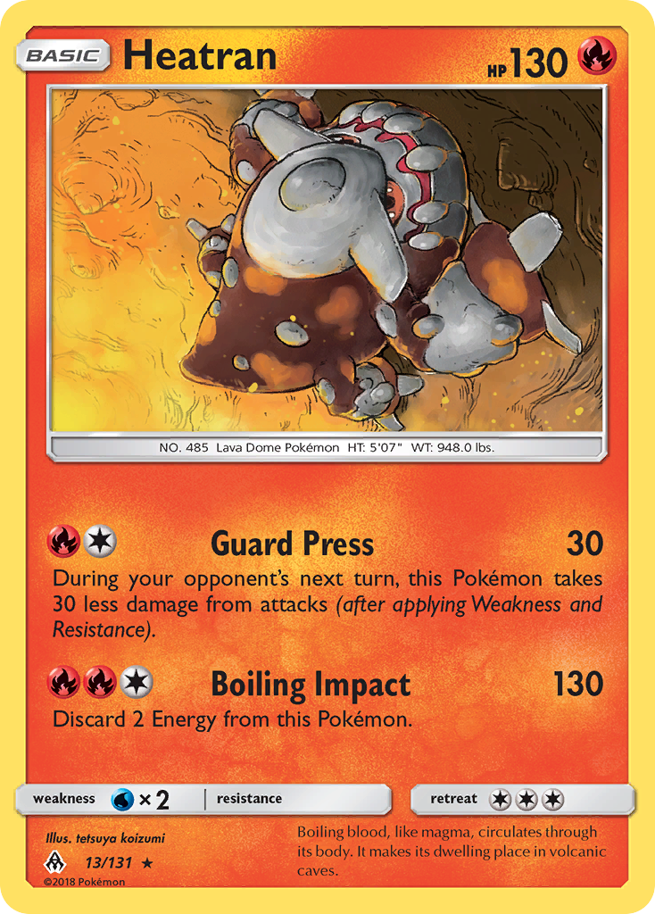 Heatran (13/131) [Sun & Moon: Forbidden Light] | Exor Games Truro