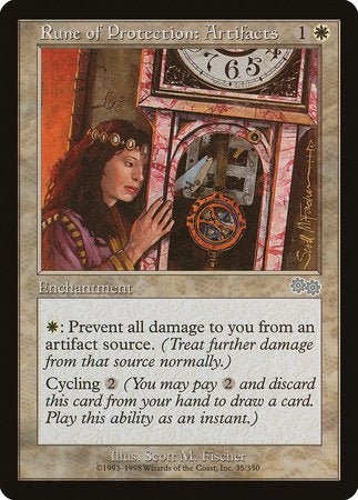 Rune of Protection: Artifacts [Urza's Saga] | Exor Games Truro
