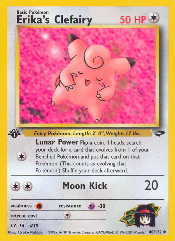 Erika's Clefairy (40/132) [Gym Challenge 1st Edition] | Exor Games Truro