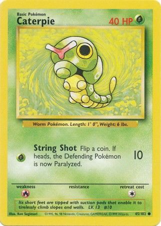 Caterpie (45/102) [Base Set Unlimited] | Exor Games Truro