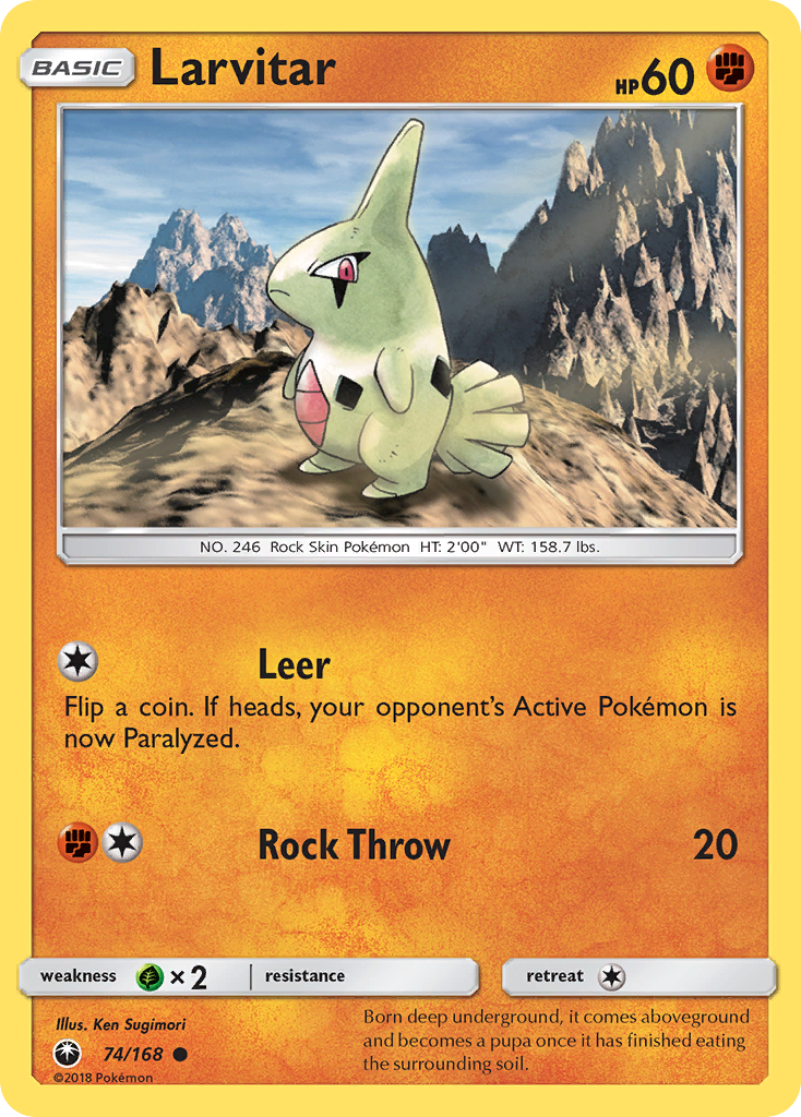 Larvitar (74/168) [Sun & Moon: Celestial Storm] | Exor Games Truro