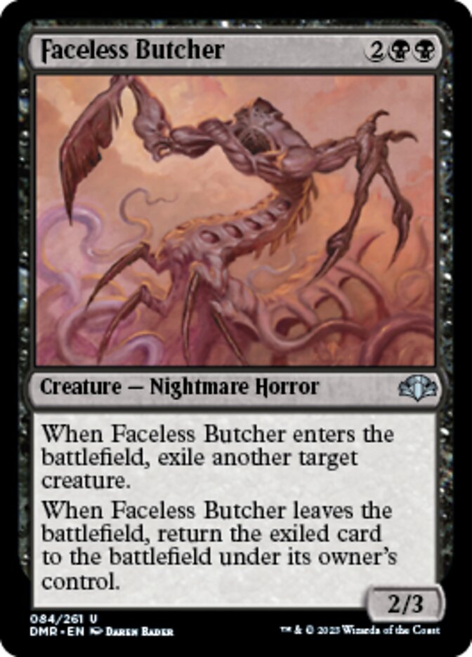 Faceless Butcher [Dominaria Remastered] | Exor Games Truro