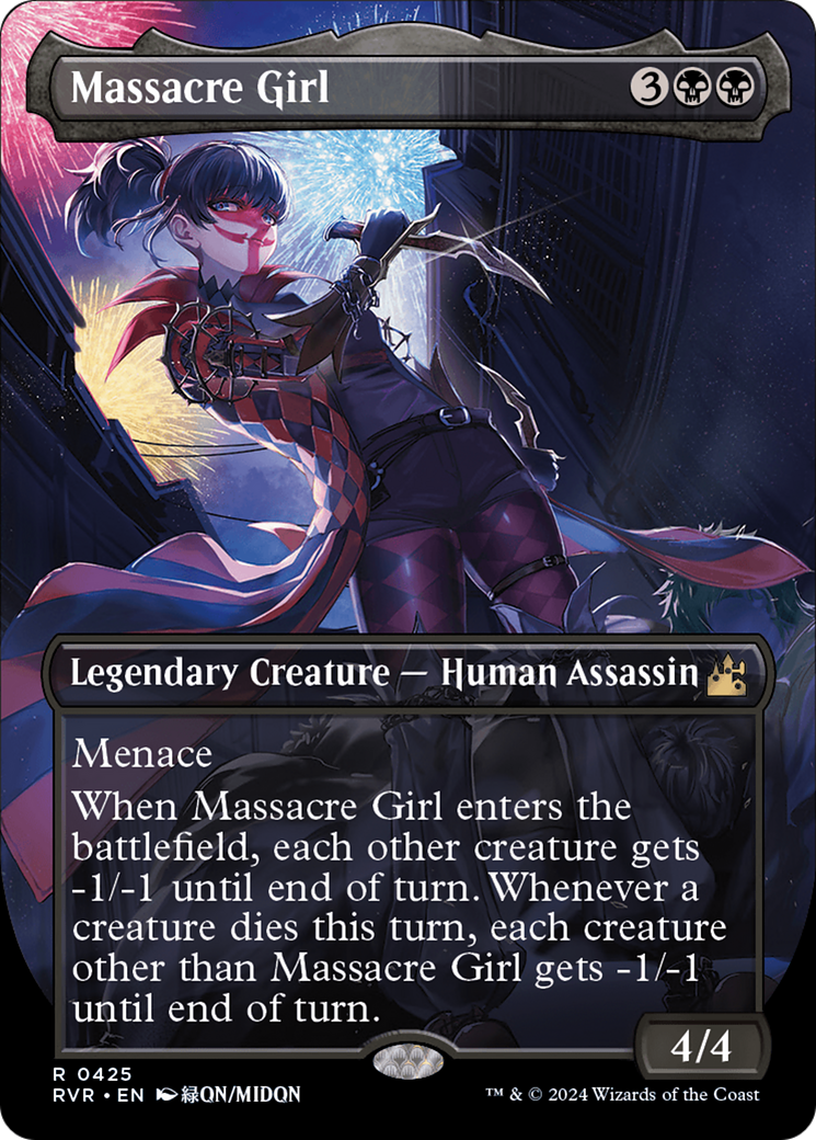 Massacre Girl (Anime Borderless) [Ravnica Remastered] | Exor Games Truro