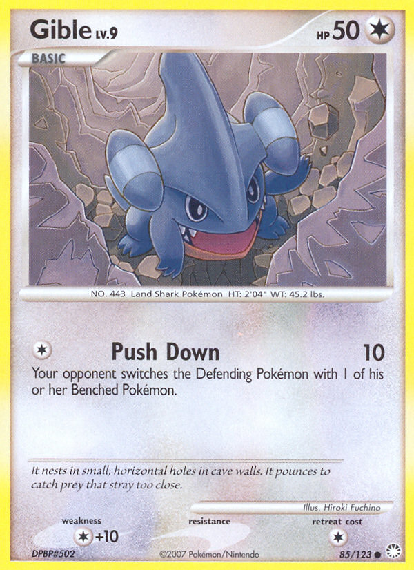 Gible (85/123) [Diamond & Pearl: Mysterious Treasures] | Exor Games Truro