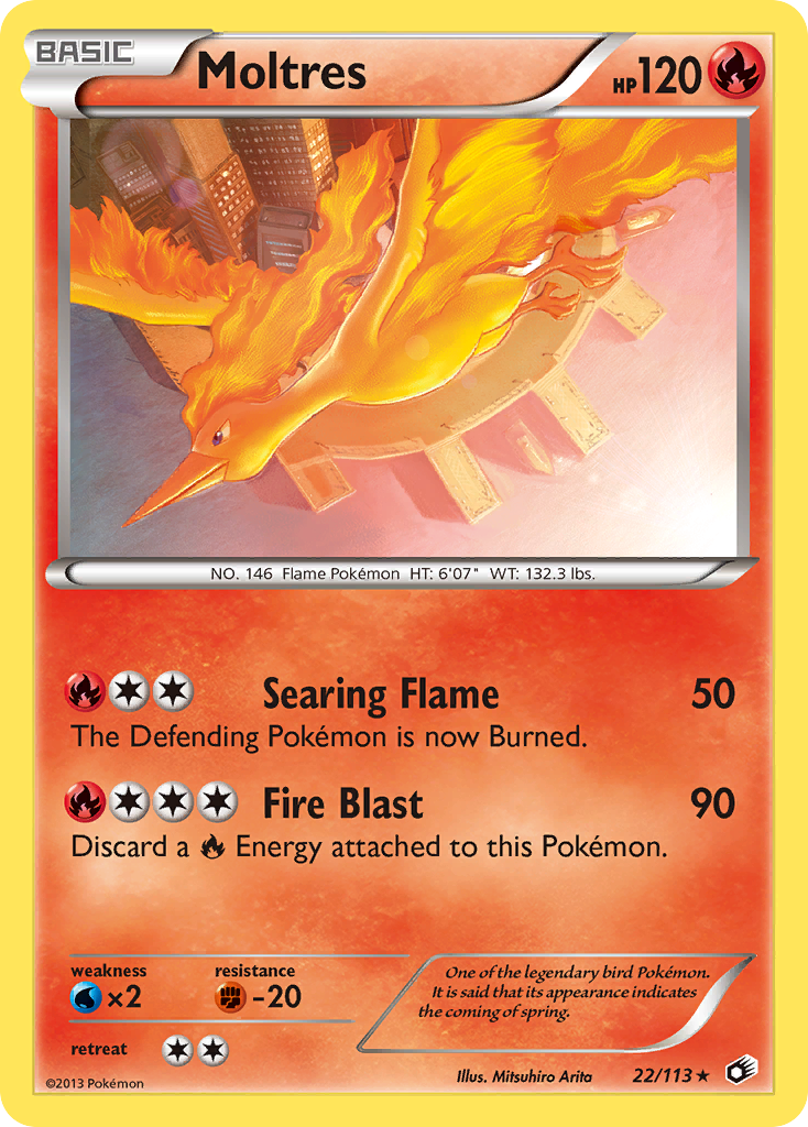 Moltres (22/113) [Black & White: Legendary Treasures] | Exor Games Truro