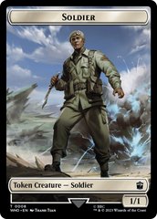 Soldier // Cyberman Double-Sided Token [Doctor Who Tokens] | Exor Games Truro