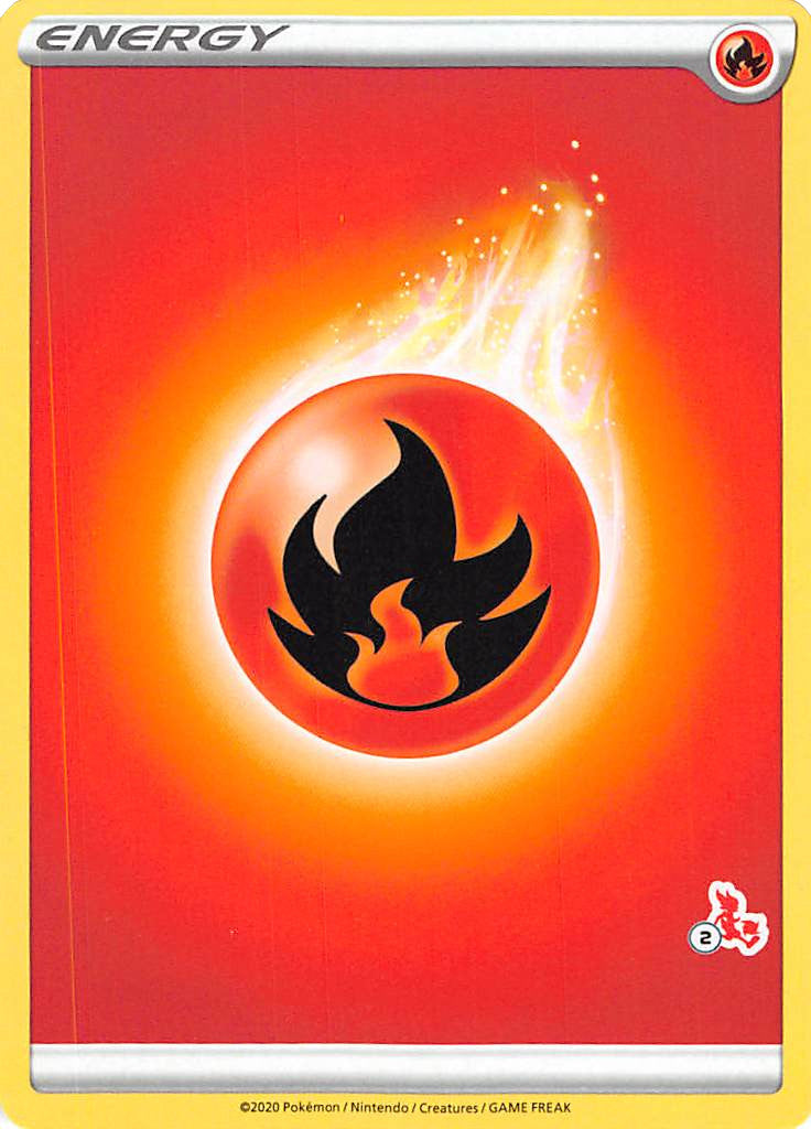Fire Energy (Cinderace Stamp #2) [Battle Academy 2022] | Exor Games Truro