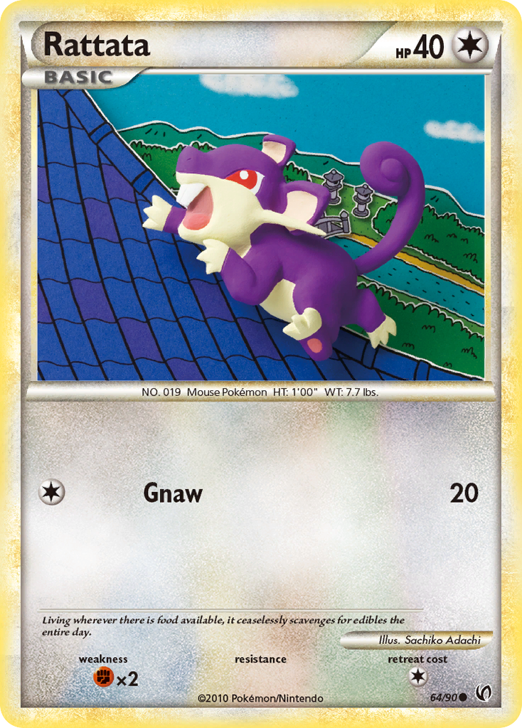 Rattata (64/90) [HeartGold & SoulSilver: Undaunted] | Exor Games Truro