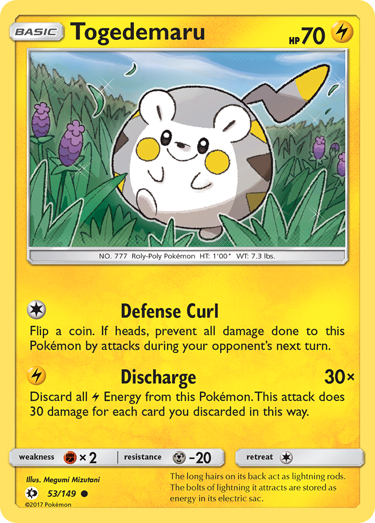 Togedemaru (53/149) [Sun & Moon: Base Set] | Exor Games Truro