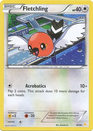 Fletchling (16/30) [XY: Trainer Kit 3 - Pikachu Libre] | Exor Games Truro