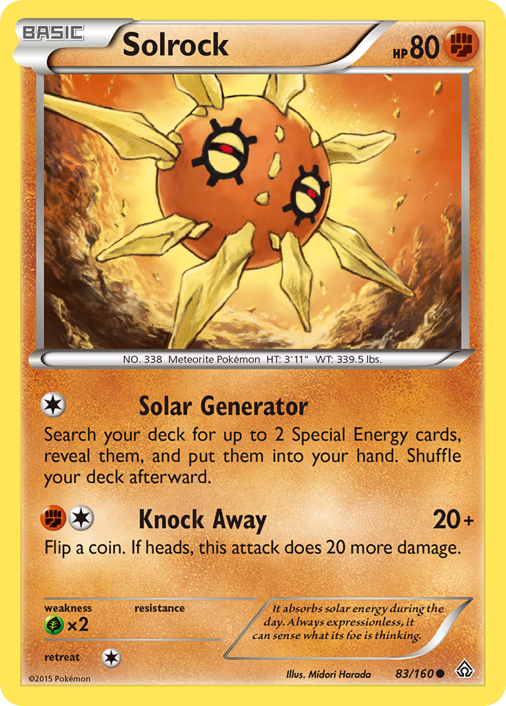 Solrock (83/160) [XY: Primal Clash] | Exor Games Truro