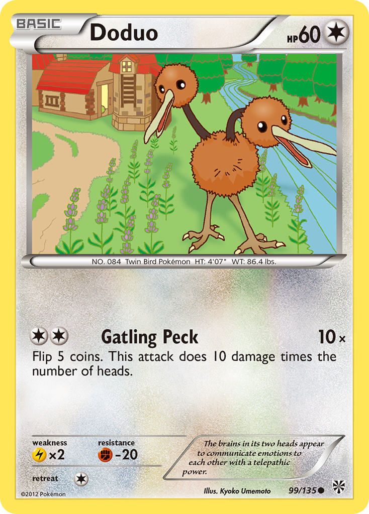 Doduo (99/135) [Black & White: Plasma Storm] | Exor Games Truro