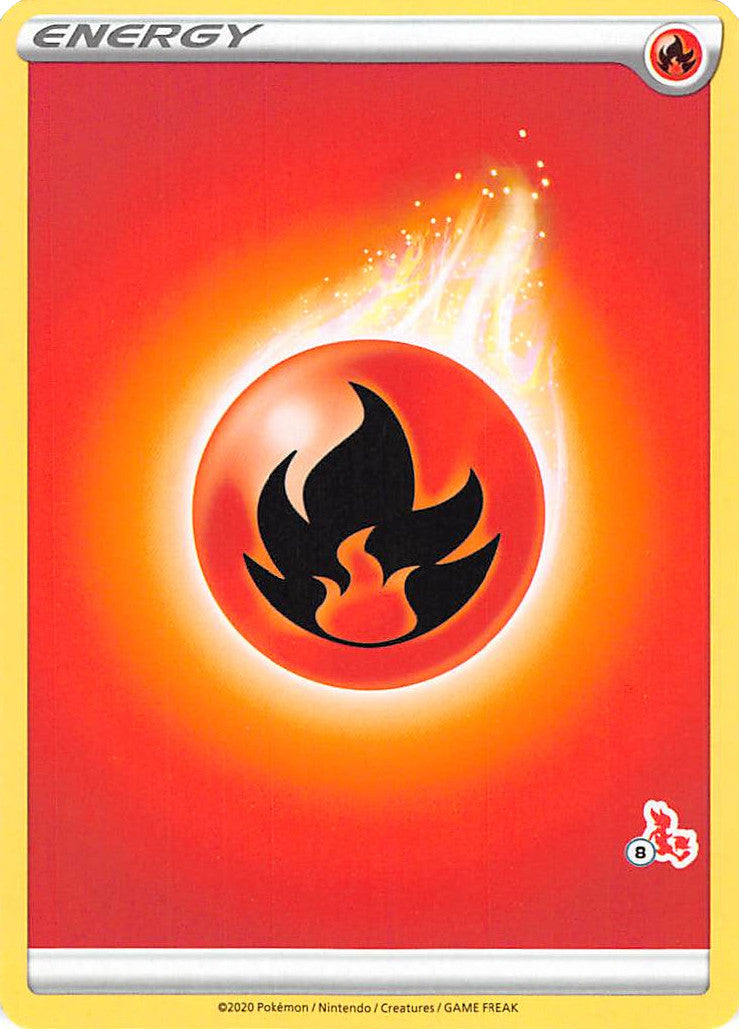 Fire Energy (Cinderace Stamp #8) [Battle Academy 2022] | Exor Games Truro