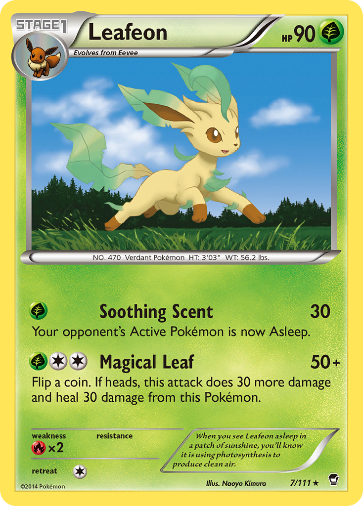 Leafeon (7/111) [XY: Furious Fists] | Exor Games Truro