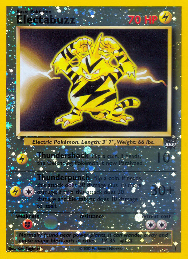 Electabuzz (1) [Best of Promos] | Exor Games Truro