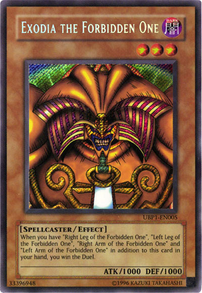 Exodia the Forbidden One [UBP1-EN005] Secret Rare | Exor Games Truro