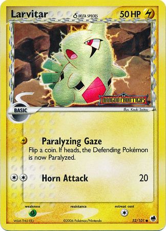 Larvitar (52/101) (Delta Species) (Stamped) [EX: Dragon Frontiers] | Exor Games Truro