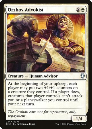 Orzhov Advokist [Commander Anthology Volume II] | Exor Games Truro