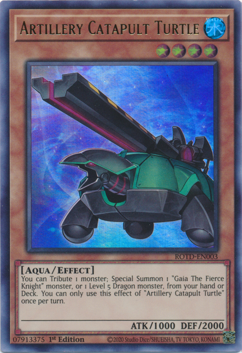 Artillery Catapult Turtle [ROTD-EN003] Ultra Rare | Exor Games Truro