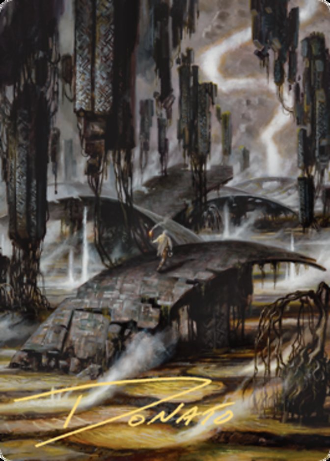 Grimclimb Pathway Art Card (Gold-Stamped Signature) [Zendikar Rising Art Series] | Exor Games Truro