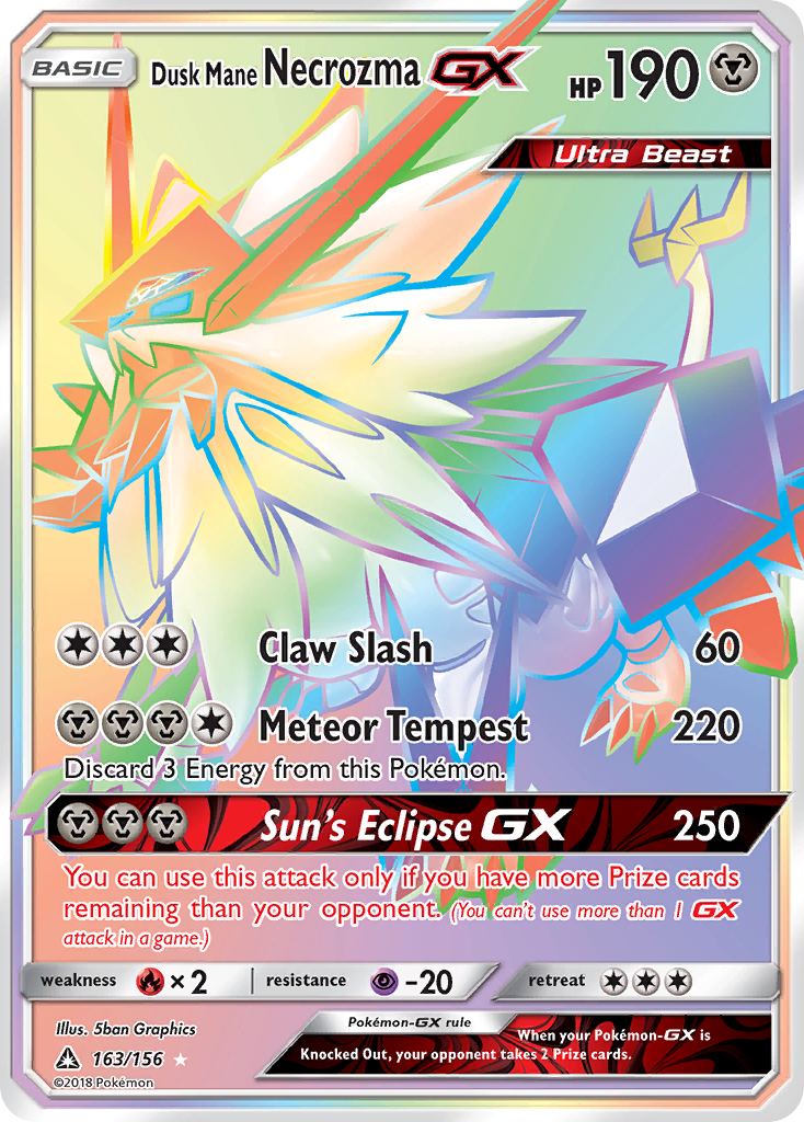 Dusk Mane Necrozma GX (163/156) [Sun & Moon: Ultra Prism] | Exor Games Truro