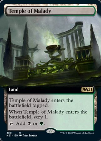 Temple of Malady (Extended Art) [Core Set 2021] | Exor Games Truro