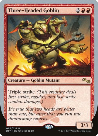 Three-Headed Goblin [Unstable] | Exor Games Truro