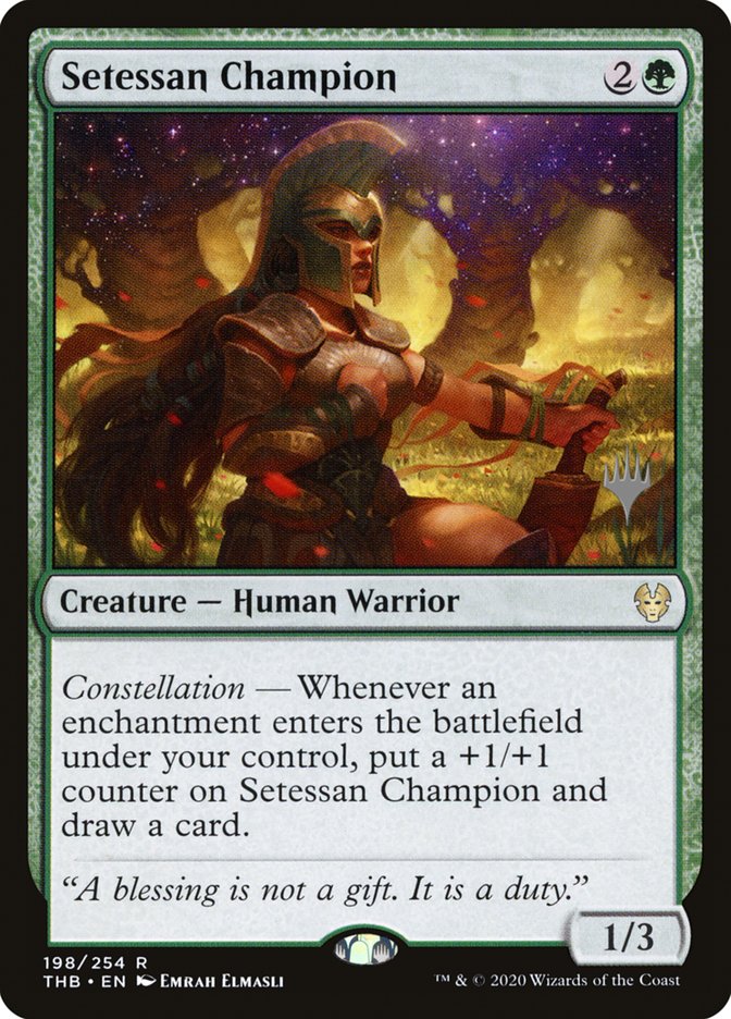 Setessan Champion (Promo Pack) [Theros Beyond Death Promos] | Exor Games Truro