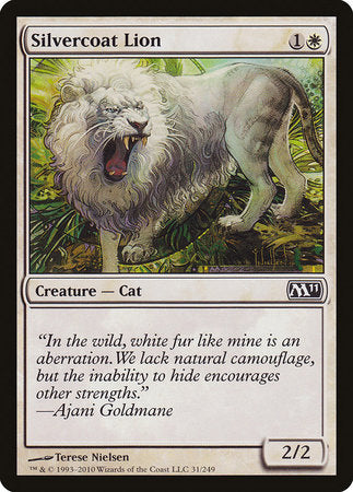 Silvercoat Lion [Magic 2011] | Exor Games Truro