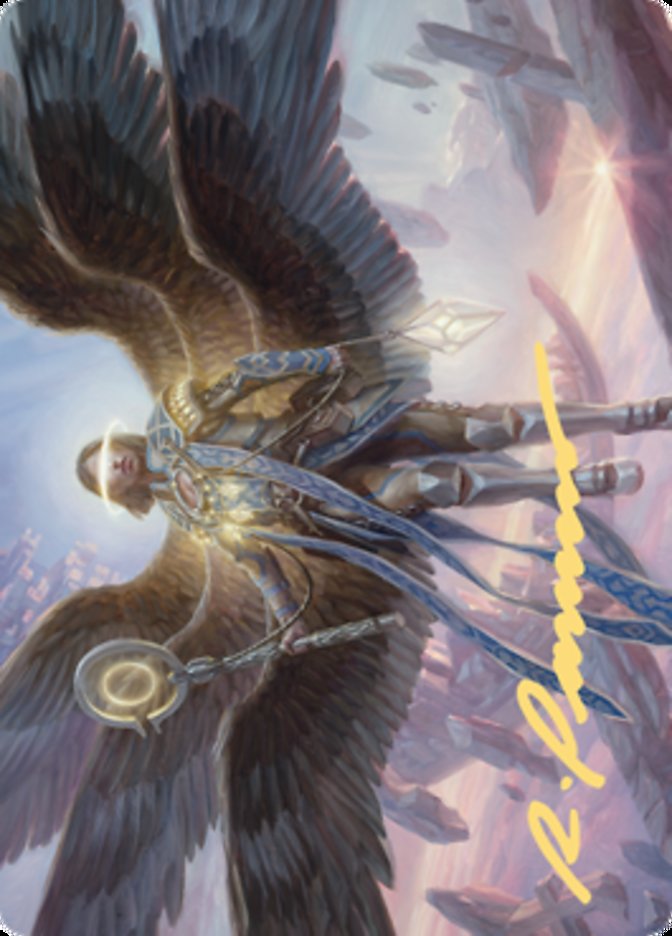 Angel of Destiny Art Card (Gold-Stamped Signature) [Zendikar Rising Art Series] | Exor Games Truro