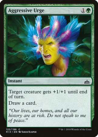 Aggressive Urge [Rivals of Ixalan] | Exor Games Truro