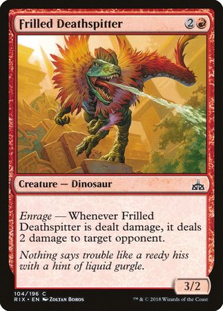 Frilled Deathspitter [Rivals of Ixalan] | Exor Games Truro
