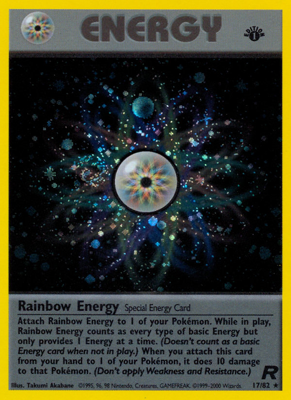 Rainbow Energy (17/82) [Team Rocket 1st Edition] | Exor Games Truro