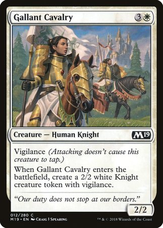 Gallant Cavalry [Core Set 2019] | Exor Games Truro