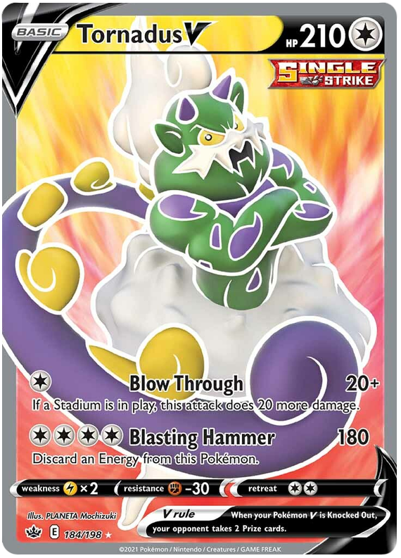 Tornadus V (184/198) [Sword & Shield: Chilling Reign] | Exor Games Truro