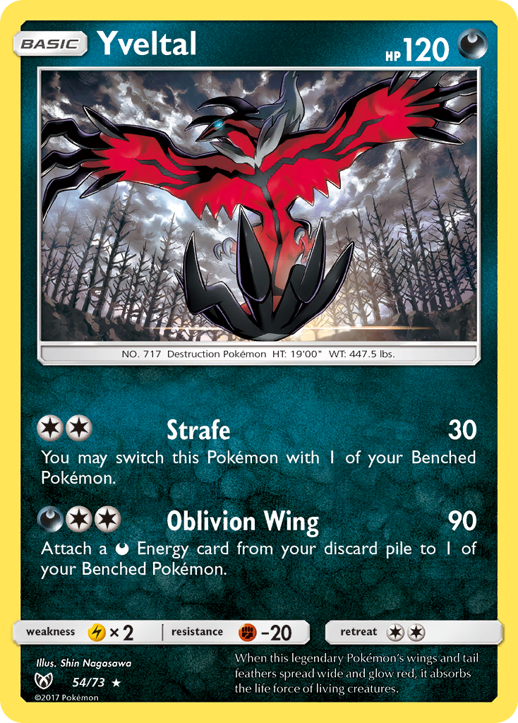 Yveltal (54/73) [Sun & Moon: Shining Legends] | Exor Games Truro