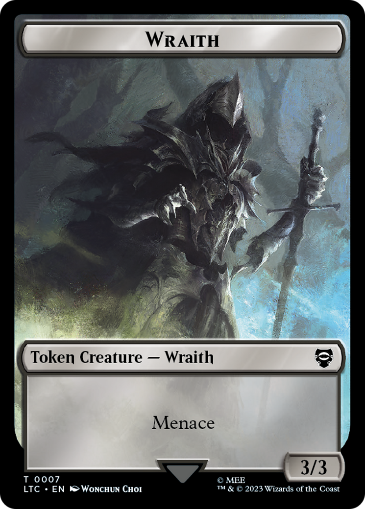 Food // Wraith Double-Sided Token [The Lord of the Rings: Tales of Middle-Earth Commander Tokens] | Exor Games Truro