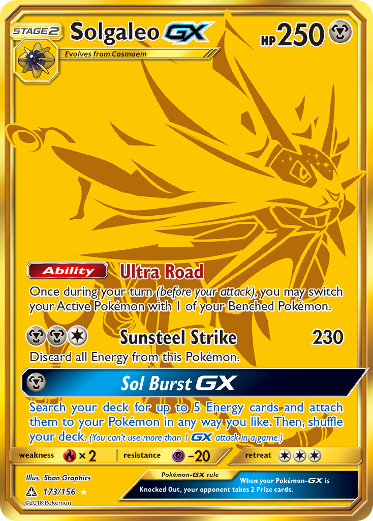 Solgaleo GX (173/156) [Sun & Moon: Ultra Prism] | Exor Games Truro