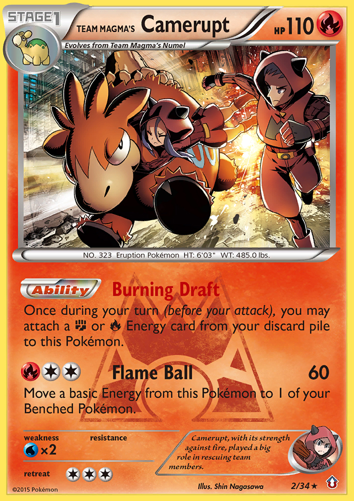 Team Magma's Camerupt (2/34) [XY: Double Crisis] | Exor Games Truro