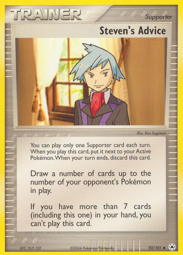 Steven's Advice (92/101) [EX: Hidden Legends] | Exor Games Truro