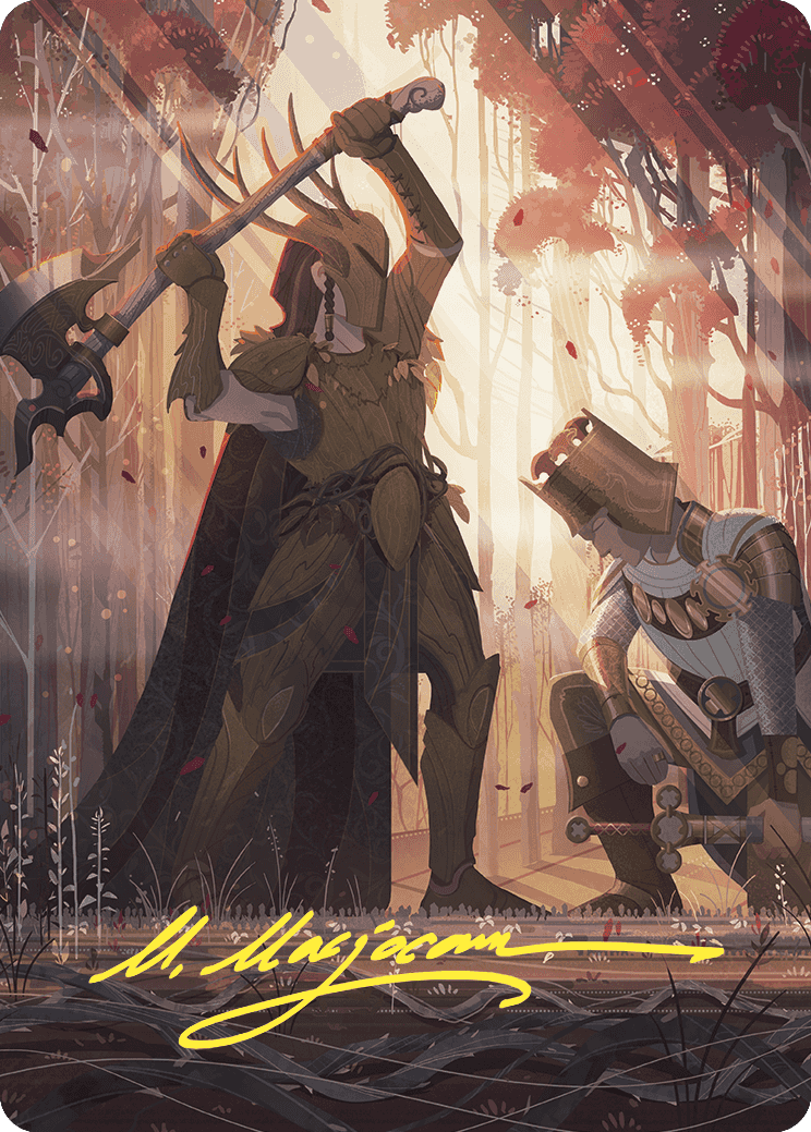 Karmic Justice Art Card (Gold-Stamped Signature) [Wilds of Eldraine Art Series] | Exor Games Truro