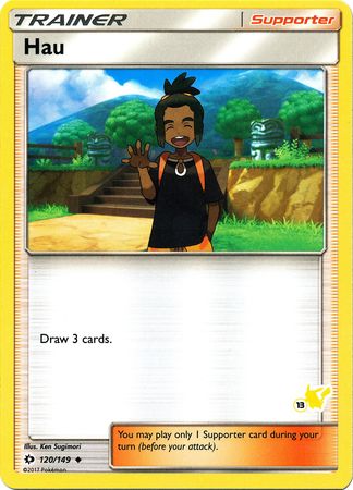 Hau (120/149) (Pikachu Stamp #13) [Battle Academy 2020] | Exor Games Truro