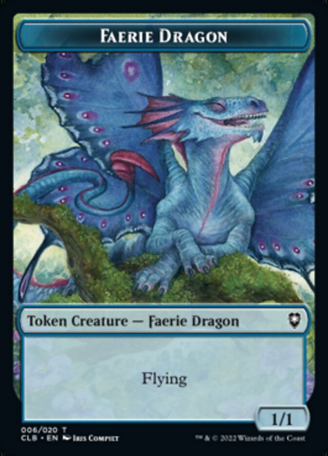 Treasure // Faerie Dragon Double-sided Token [Commander Legends: Battle for Baldur's Gate Tokens] | Exor Games Truro