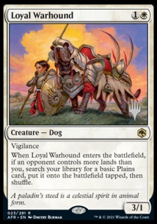 Loyal Warhound (Promo Pack) [Dungeons & Dragons: Adventures in the Forgotten Realms Promos] | Exor Games Truro