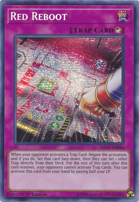 Red Reboot [MP19-EN046] Prismatic Secret Rare | Exor Games Truro