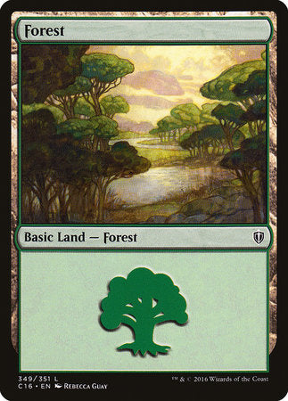 Forest (349) [Commander 2016] | Exor Games Truro