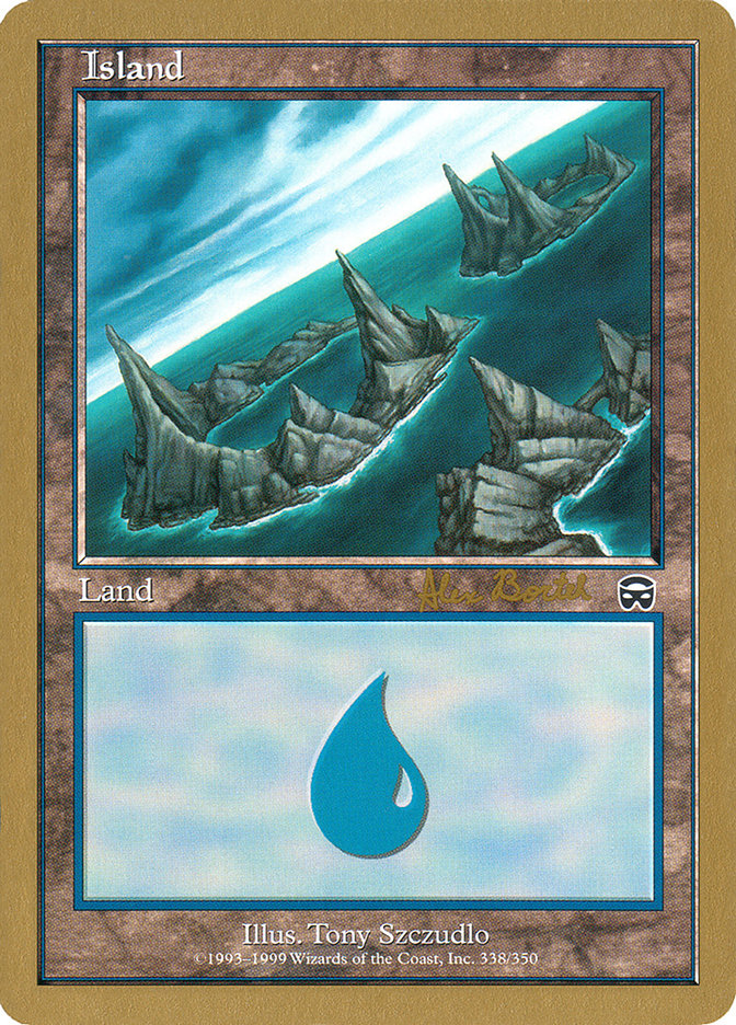 Island (ab338a) (Alex Borteh) [World Championship Decks 2001] | Exor Games Truro