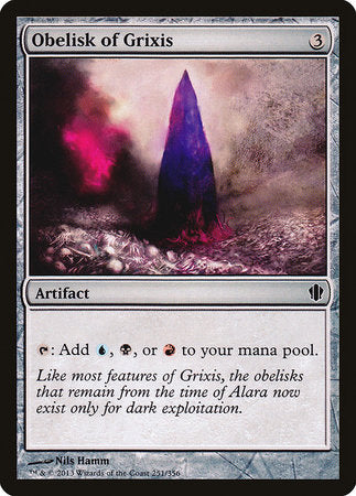 Obelisk of Grixis [Commander 2013] | Exor Games Truro