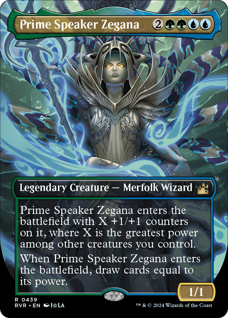 Prime Speaker Zegana (Anime Borderless) [Ravnica Remastered] | Exor Games Truro